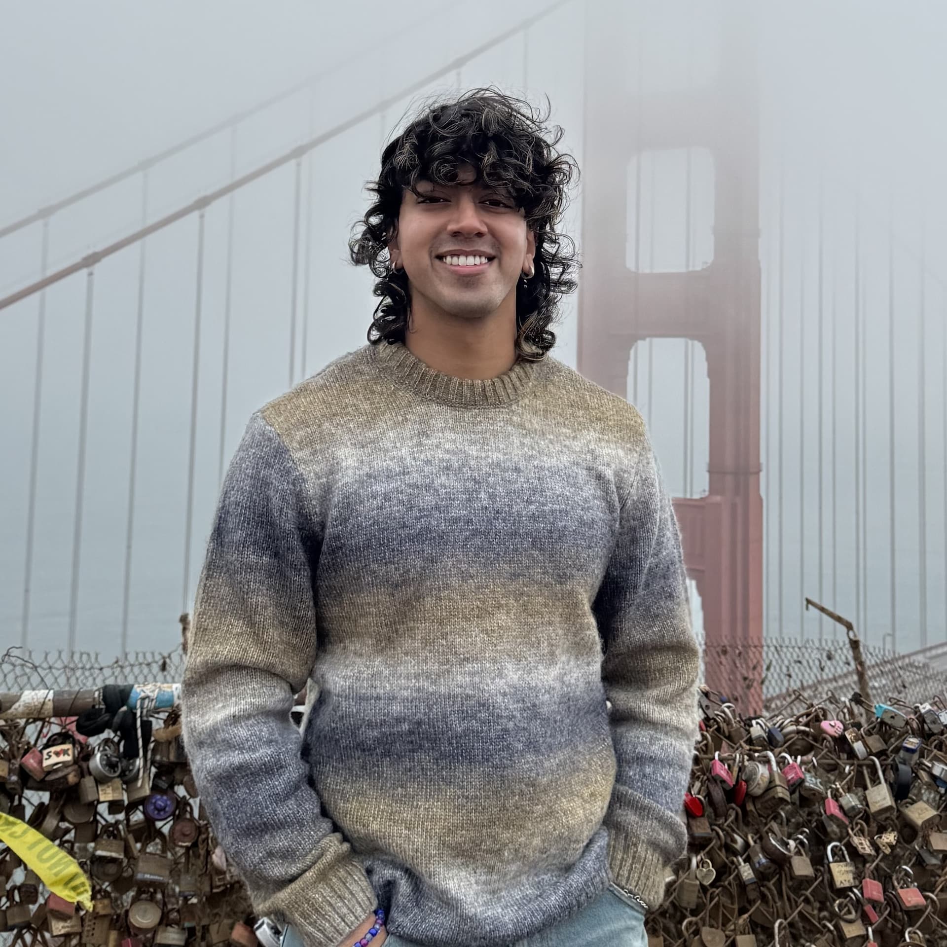 Zahir at the Golden Gate Bridge
